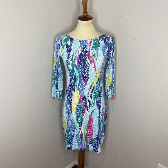 Lilly Pulitzer Dresses & Skirts - Lilly Pulitzer Sophie Dress UPF 50+ Light‎ as a Feather 3/4 Sleeve Dress XS
